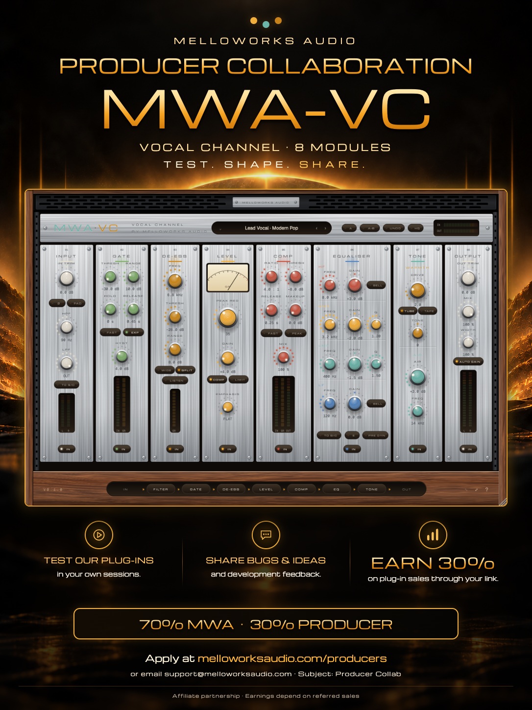 MWA-VC producer collab flyer